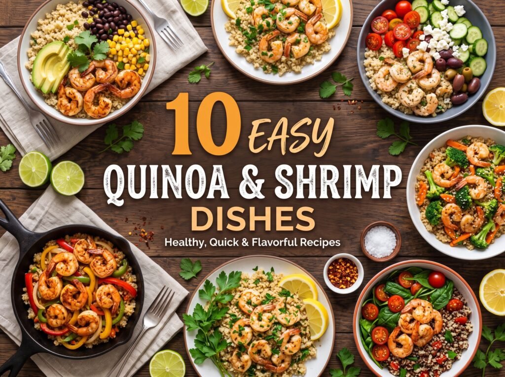 quinoa and shrimp dishes