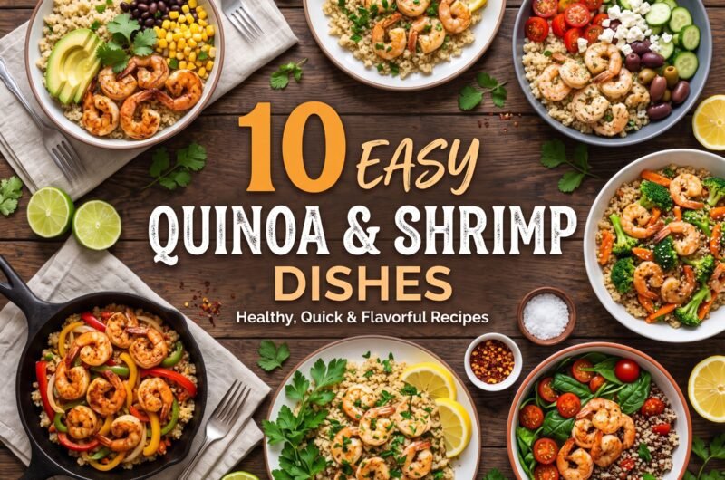 quinoa and shrimp dishes