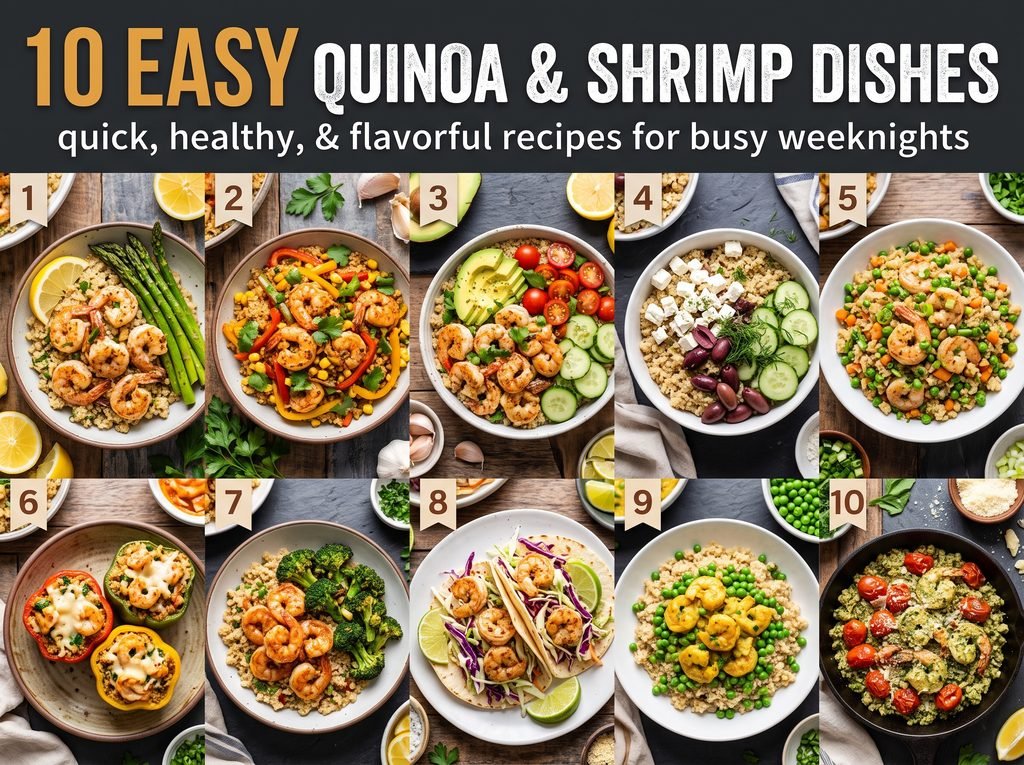 Quinoa and Shrimp Dishes
